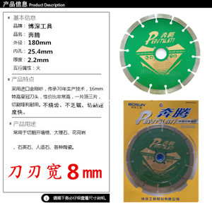 高性價比之選 博深180石材切割片與奔騰云石片，限時優惠僅40元